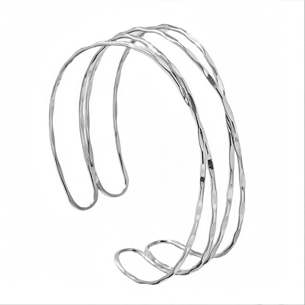 4/6pcs Bangle Jewelry Arm Bracelet Geometric Upper Arm Bracelet Adjustable Cuff Bracelet Women