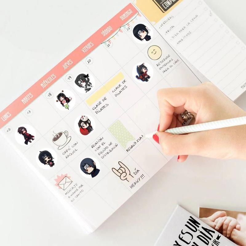 500PCS Huoying Yuzhi Bojik Q Volume Sticker anime Naruto surrounding diy accounts Funny stickers