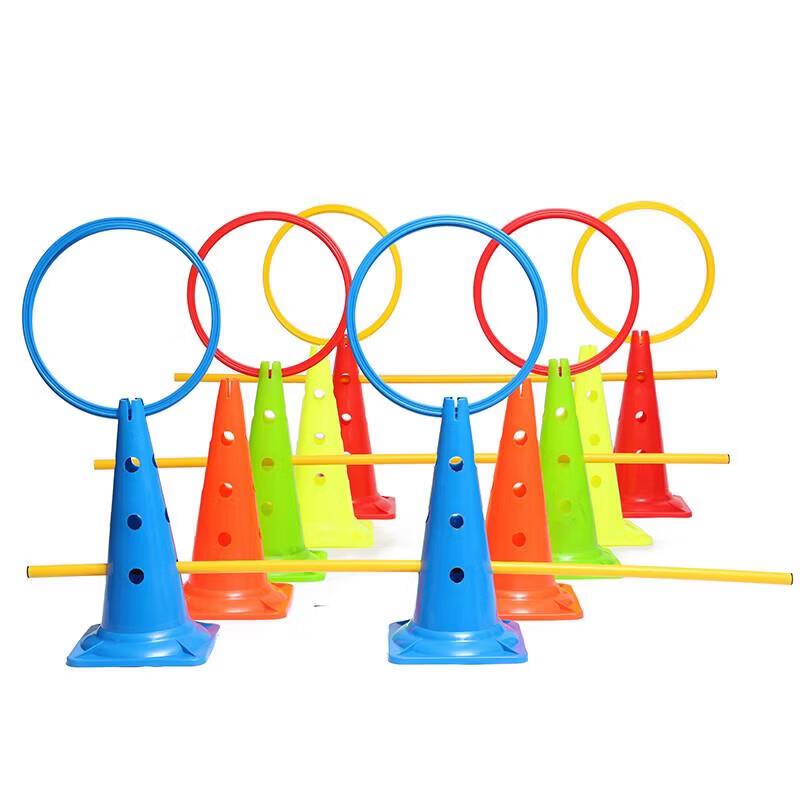 Jundingying 45cm Mixed Color Training Cones (10-Pack)