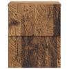 Wall Mounted Nightstand Reclaimed Wood Look 34.5 x 33 x 40 cm