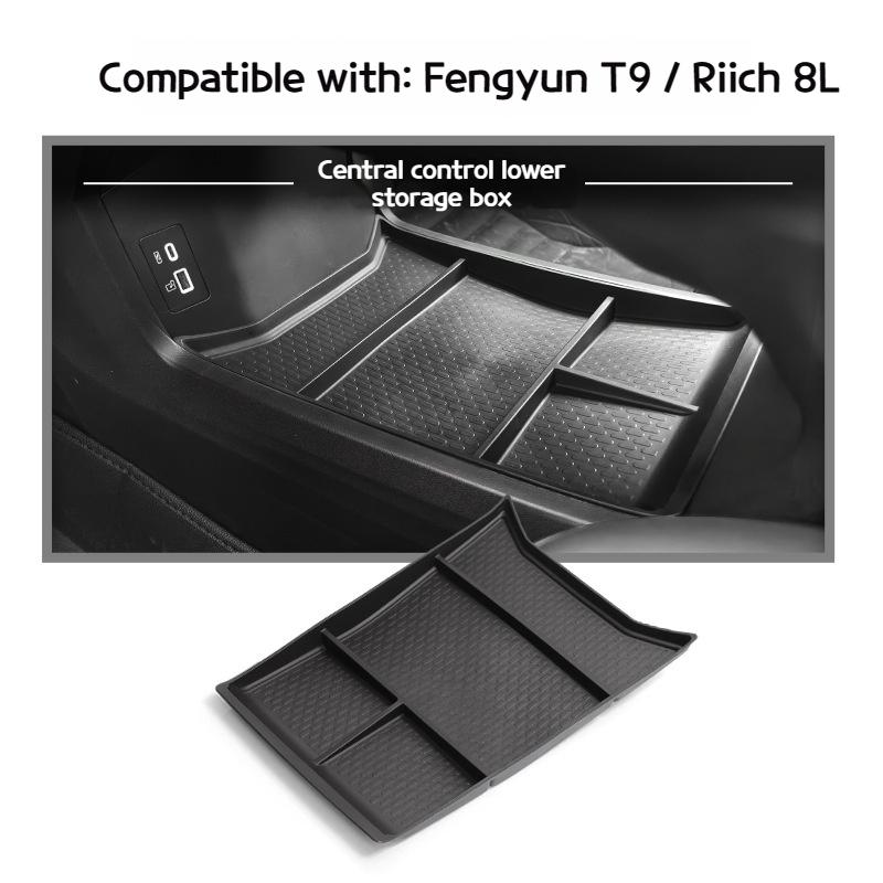 Для 2025 Chery Fengyun T9 подлокотник ящик для хранения Tiggo 8L центральный нижний ящик для хранения центральный ящик для хранения аксессуары