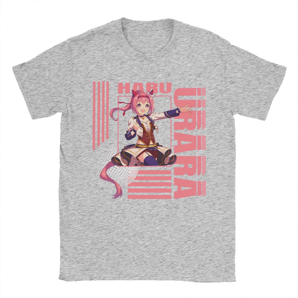 Haru urara 4 Unisexs T Shirts Hipster Tee Shirt Short Sleeve O Neck TShirts Cotton Plus Size Clothing