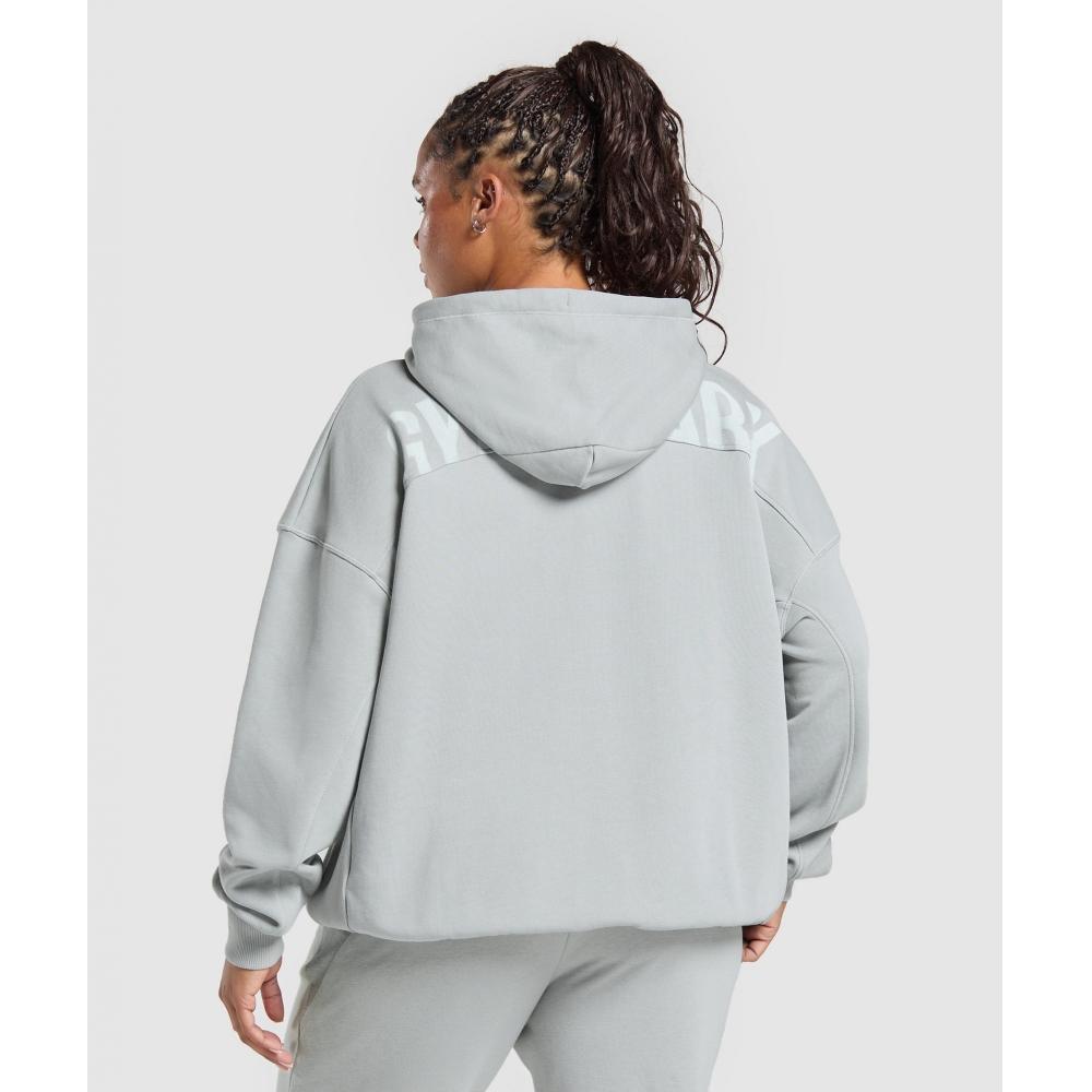 Gymshark Power Hoodie Silver Grey B2b4a Gcb1