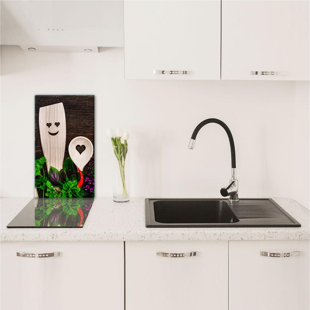 GLASS PLATE BOARD PANEL TABLETOP 30x52 SMILE