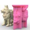 3D Silicone Mold Silicone Casting Mould Collie Shape Silicone Craft Molds for Making Concrete Resin Flower S