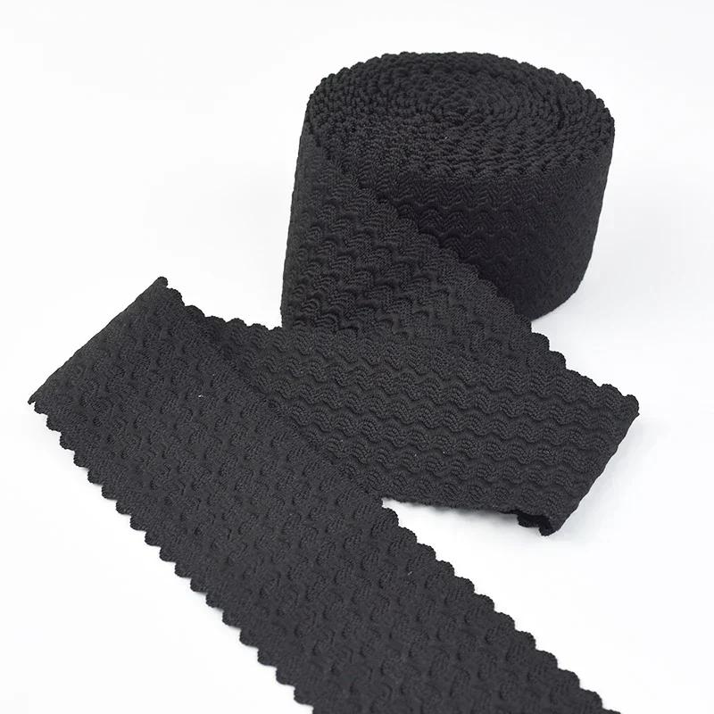 Meetee 2/5/10M Эластичные Ленты Шириной 40-70 мм Резиновая Лента для Пояса Юбки Пружинная Тесьма Аксессуары для Шитья Одежды Своими Руками