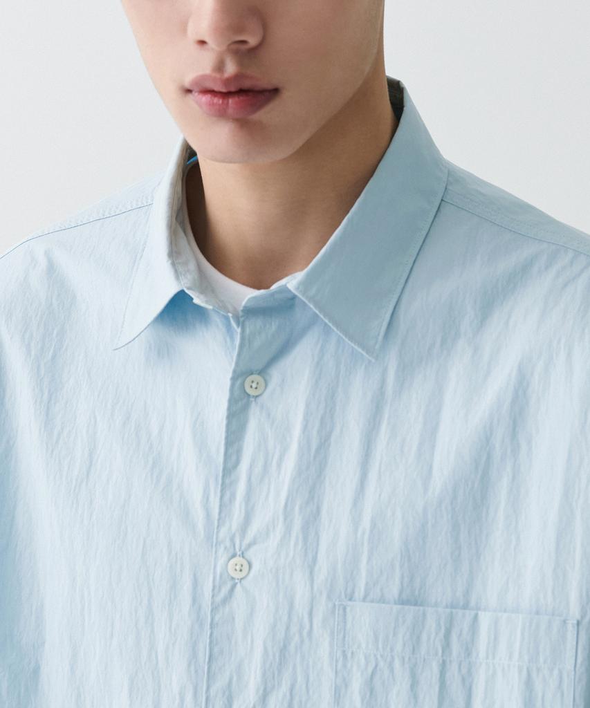 MUSINSA STANDARD [City Leisure] Cn Oversized Shirt [Cloudy Blue]