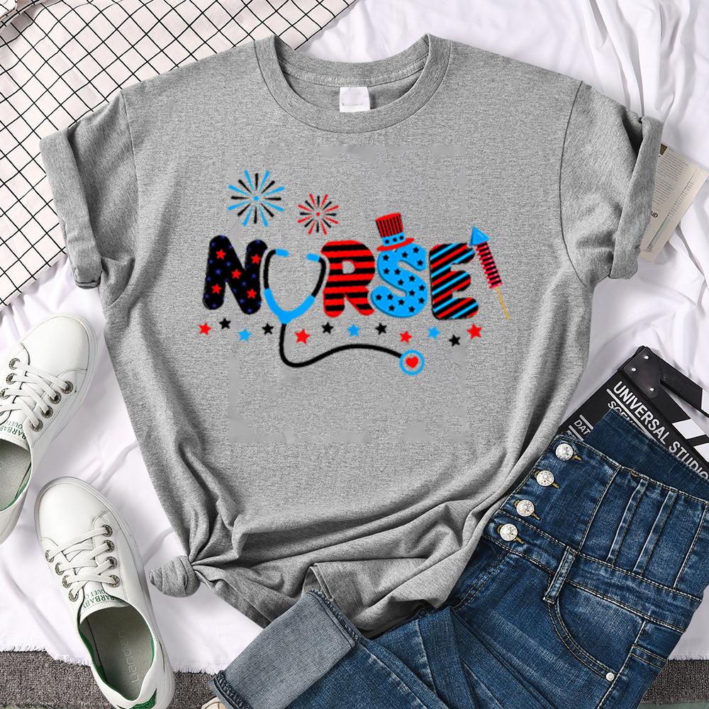 Женские футболки с принтом медсестры, летняя футболка с короткими рукавами для девочек, Ullzang Harajuku, футболка для дня медсестры для женщин, забавная футболка для медсестры