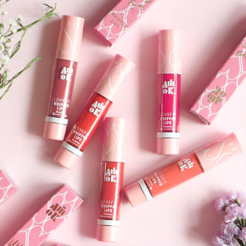 Тинт для губ Amiok Love Fit Whipping Lips Tint 4 г, M127 Coralize, 5 г, 1 шт.