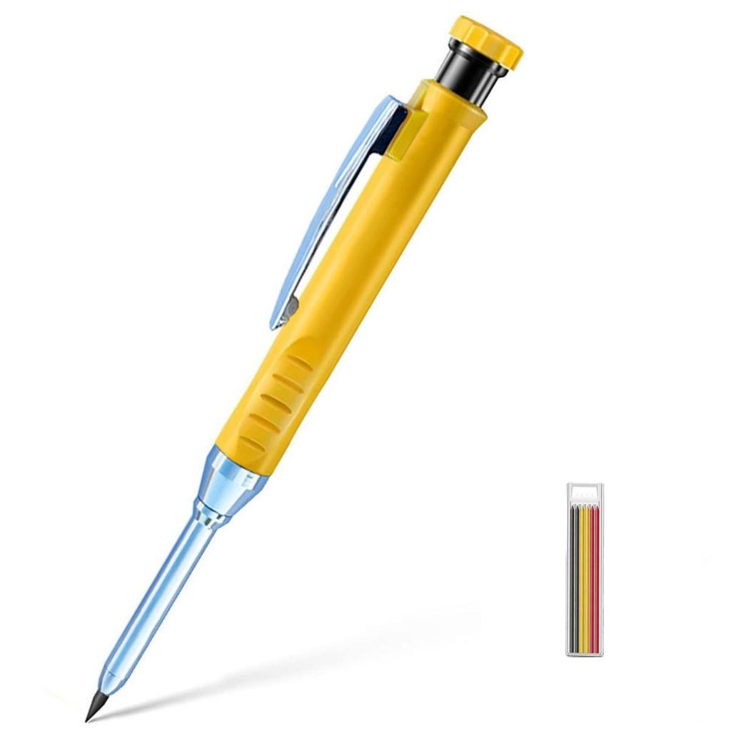 2,8 мм плотницкий механический карандаш с точилкой для деревообработки, строительства, длинного грифеля, плотницкий карандаш, канцелярские принадлежности