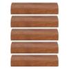 5Pcs Wooden Business Card Holder Photo Display Stand Note Clamp Office Sign In Supplies(Dark Color )