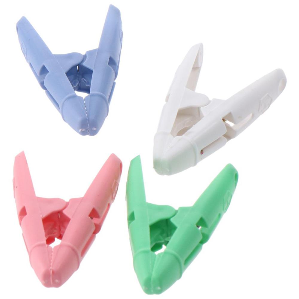 16PCs 4 Colors Clothespins Plastic Clothes Pegs Sturdy Hanger Clip  Home Closet Bathroom