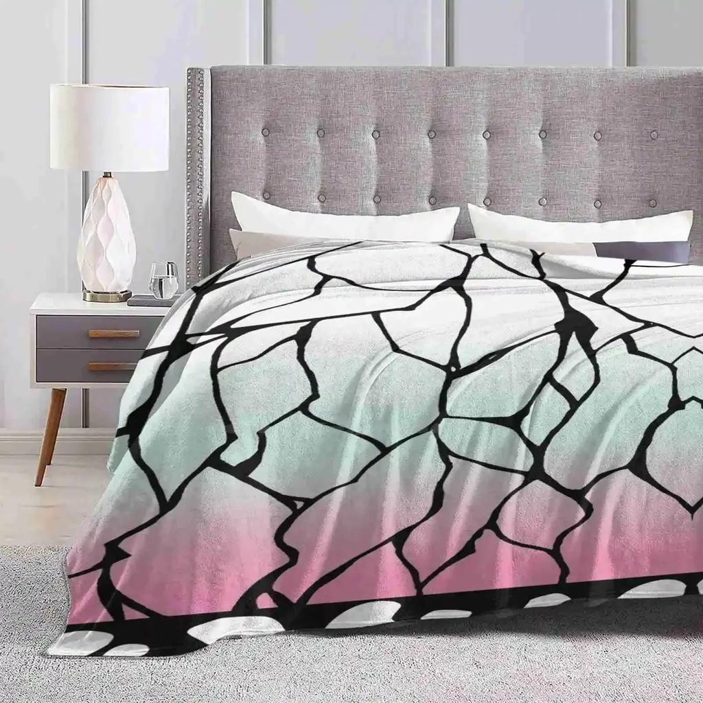 Шинобу Узор кимоно Мягкое Теплое Легкое Тонкое Одеяло Узор кимоно Демон Шинобу Kimetsu No Yaiba Шинобу Кочо Узор Шинобу