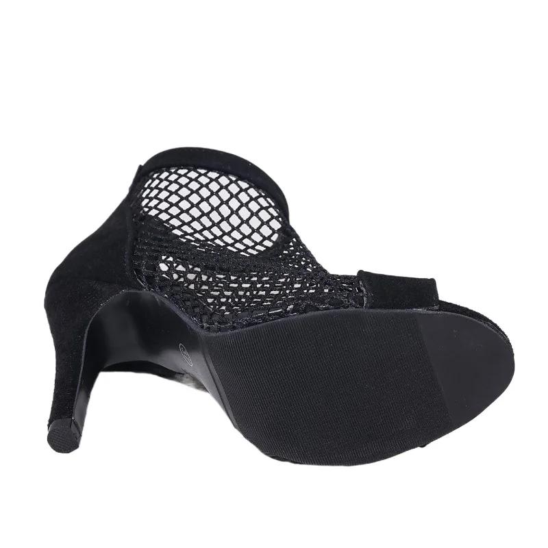 Распродажа женской обуви 2024 года. Новые женские босоножки Fish Mouth. Летние римские сетчатые дышащие туфли на шпильке или тонком каблуке. Босоножки больших размеров.