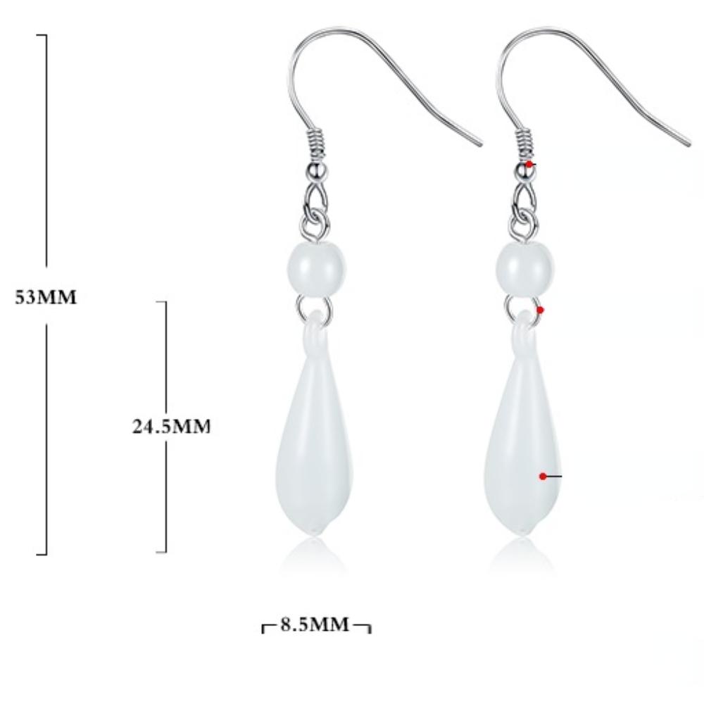 Женские корейские модные элегантные 925 посеребренные антиаллергенные серьги с цветком магнолии, висячие серьги, женские украшения для ушей, рождественский подарок