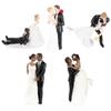 Funny Bride and Groom Figurines Romantic Marry Figurine Cake Toppers Dolls  Marry