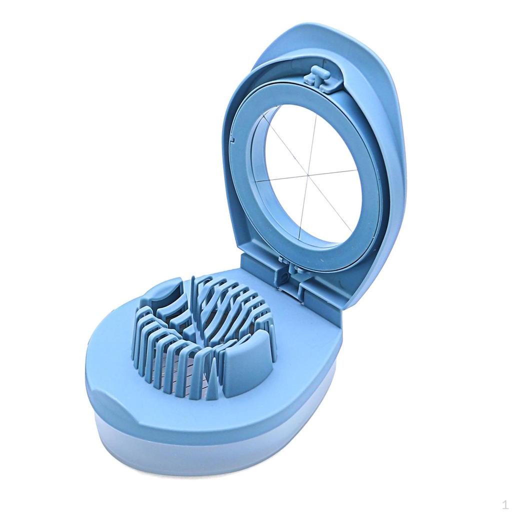 Efficient Egg Slicer for Perfectly Cut Boiled Eggs and Soft Fruits