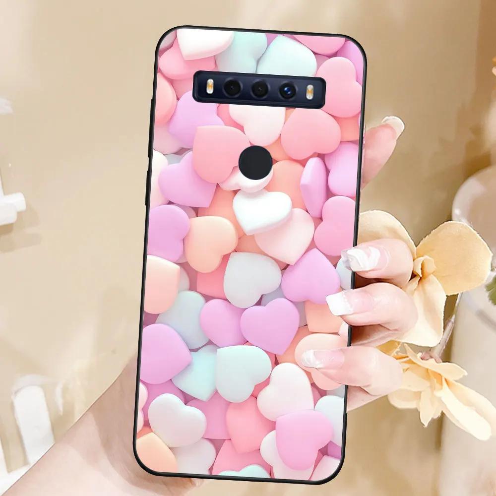 Чехол для TCL 10 SE Чехол ТПУ Мягкий Силикон Модный Телефон Funda Для TCL 10SE Задняя Крышка T766H T766J T766U T766A Чехол Capa Мраморный