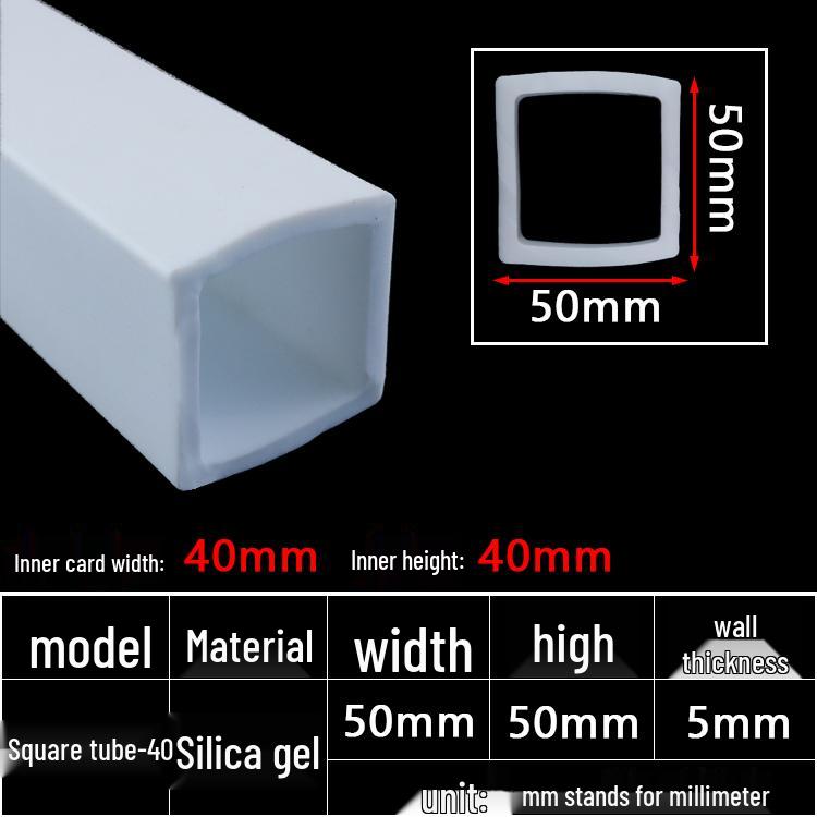 High-Temperature Resistant Silicone Square Tubing: Durable, Customizable, Aging-Resistant Rubber Sheath and Hollow Sealing Strip.