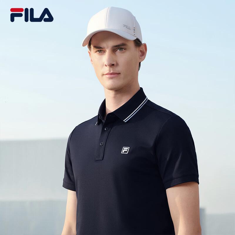 Fila Мужская элитная вязаная футболка-поло с коротким рукавом