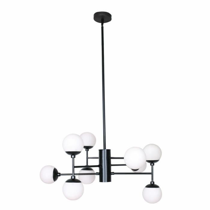 Suspension - DKD Home Decor - Verre Noir - 80x80x60 Cm - Métal - Contemporain