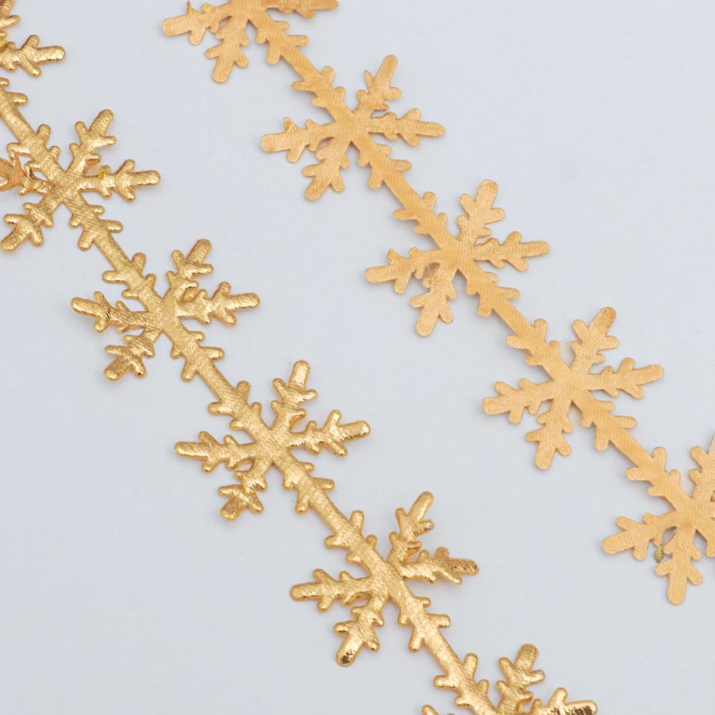 Элегантная ультразвуковая тисненая кружевная лента из золота и серебра для рождественской елки, праздничная подарочная коробка, упаковочные аксессуары, ювелирная лента, украшение для дома