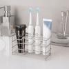 Easy to Clean Toothbrush Holder Stainless Steel Shower Table Bracket  Bathroom
