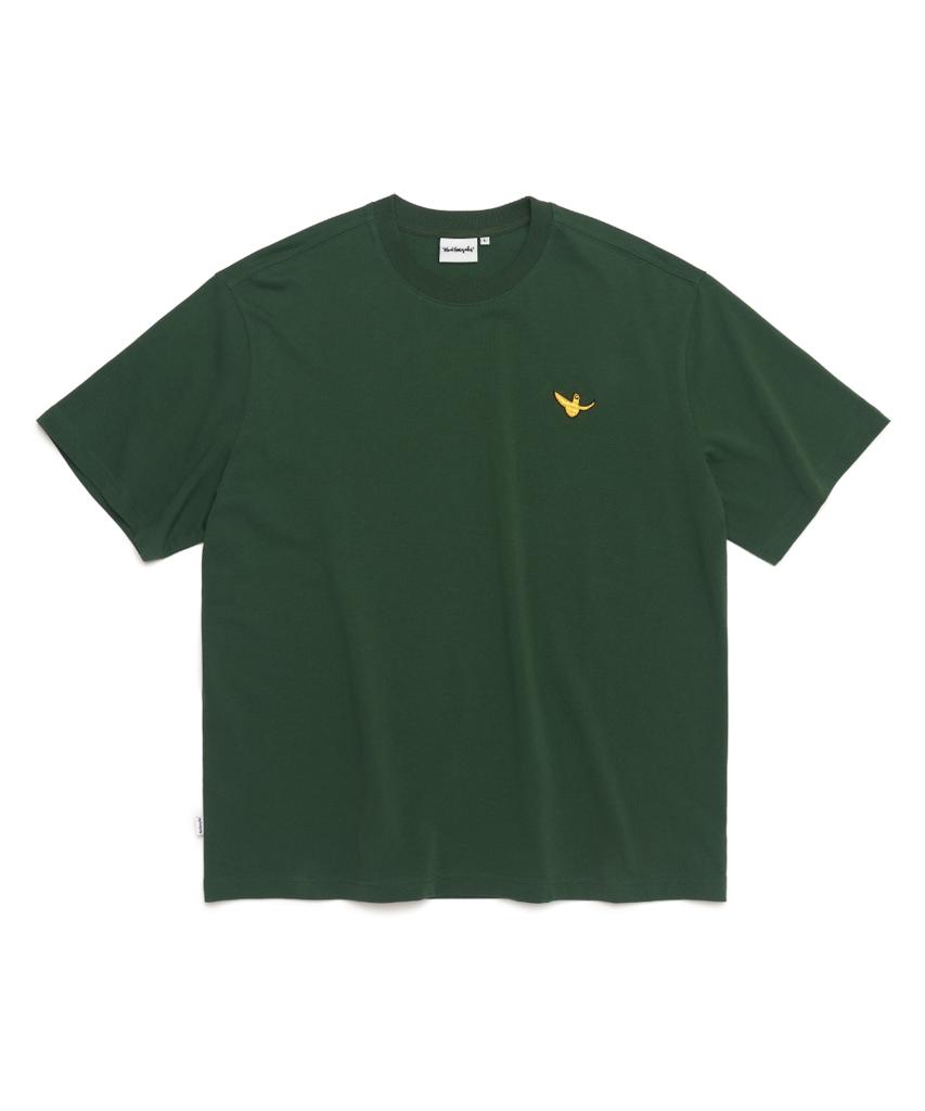 MARK GONZALES Angel Wappen Short Sleeve T-Shirt - D/Green