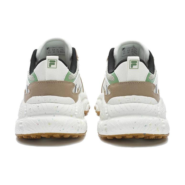 Новые кроссовки FILA Fern с амортизацией, износостойкие, низкие, массивные, мужские, бело-коричневые F12M421106FSN