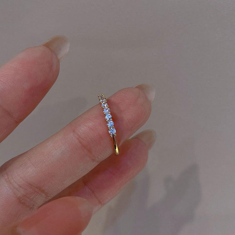 Кольцо Love Inkstone Rhinestone Ring Set Женский уникальный дизайн Модное индивидуальное кольцо Свадебные украшения Подарок на день рождения