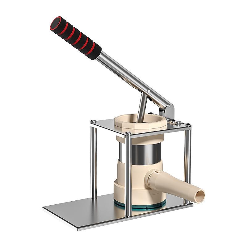 Ручной шприц для колбасы из нержавеющей стали с 5 трубками Машина для наполнения колбасы для начинки Инструменты для домашней кухни
