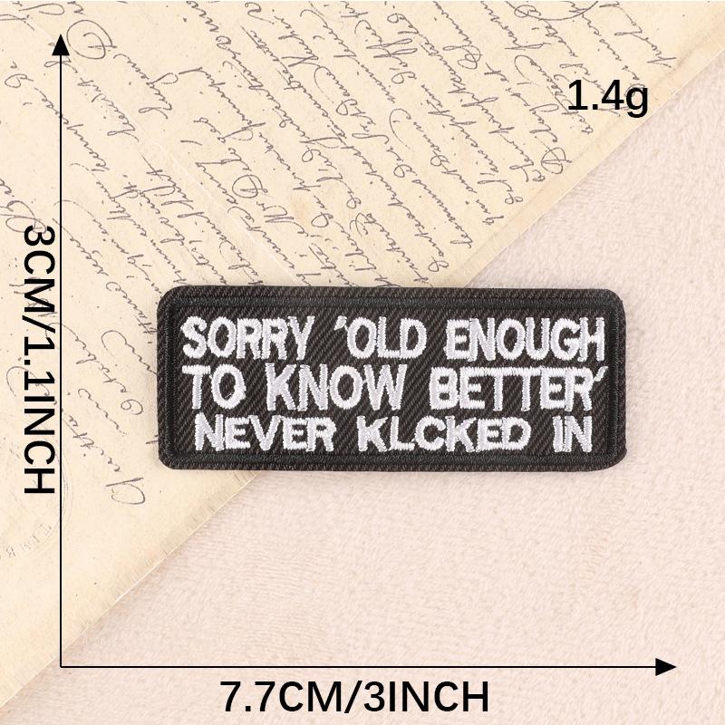 Embroidery Label English Alphabet Cloth Label DIY Patch Sticker Clothing Accessories Cloth Badge Embroidery Sticker Cloth Sticker