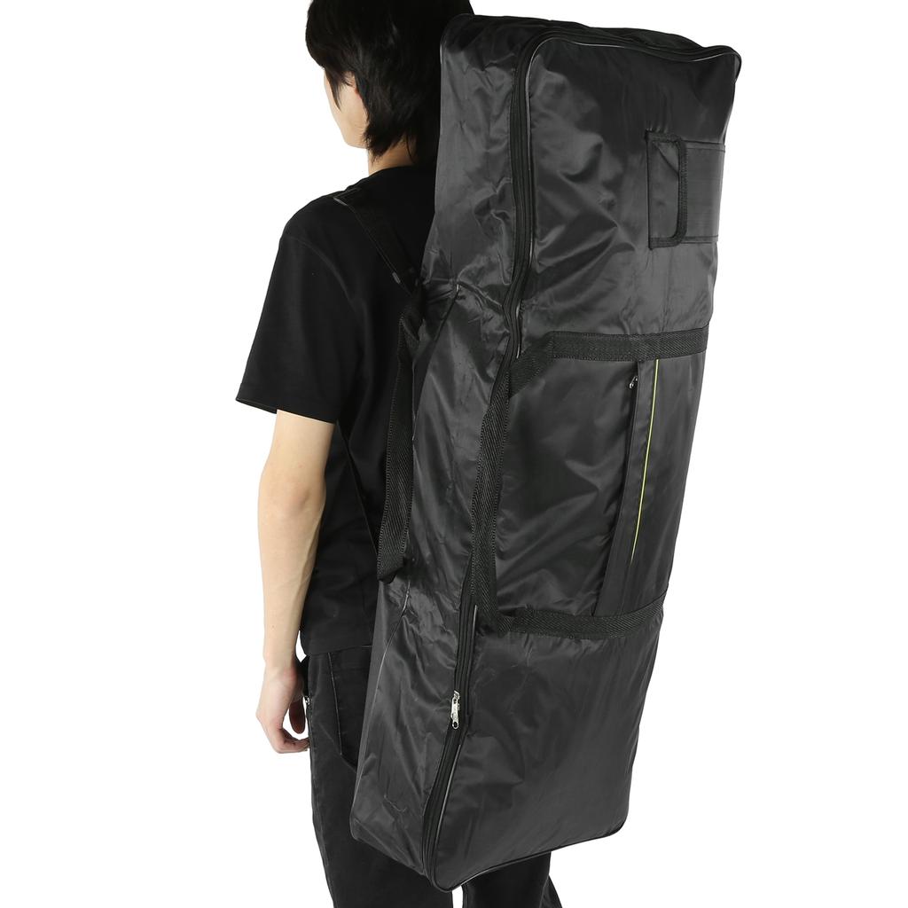 Сумка для 61-клавишной клавиатуры Чехол для электронной органной пианино Водонепроницаемая ткань Оксфорд Черный