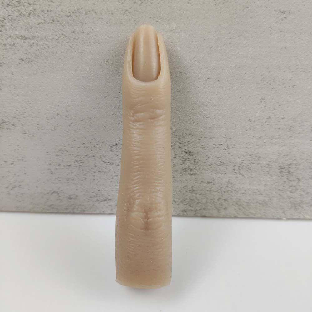 Bendable Practice False Finger Model Fake Finger Model Fake Finger Display Tool Nail Showing Stand