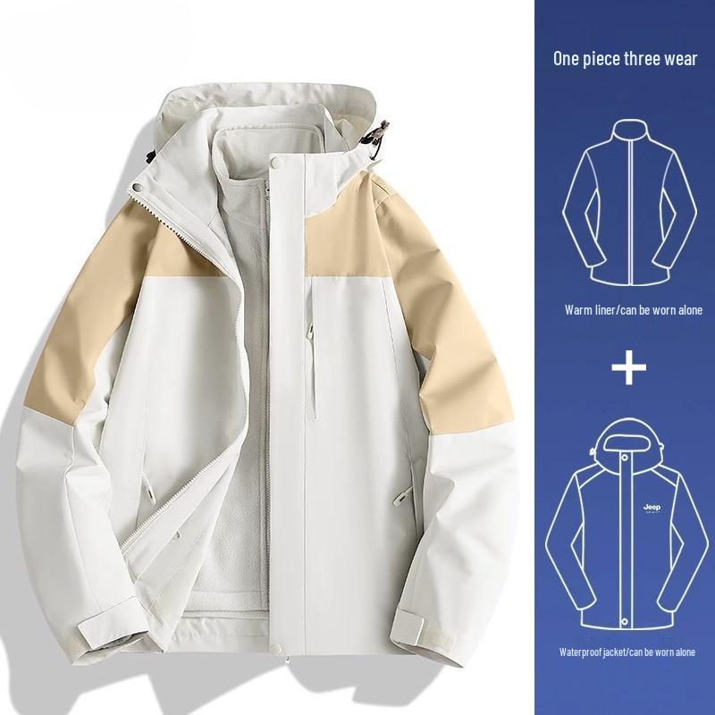 Camel Outdoor Женская водонепроницаемая пуховая парка 3-в-1 для зимнего туризма и альпинизма