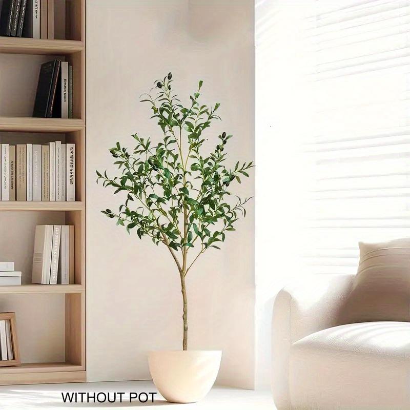 Искусственное оливковое дерево | Пластиковое украшение для дома, гостиной, домашнего офиса, сада | Подарок на новоселье в современном стиле, оливковый декор