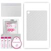 apgo Protective Skin Sticker for the Back Compatible with Lenovo Tab M10 3rd Gen WIFI, Wrap Film, Foil, Vinyl - Pattern Transparent Carbon