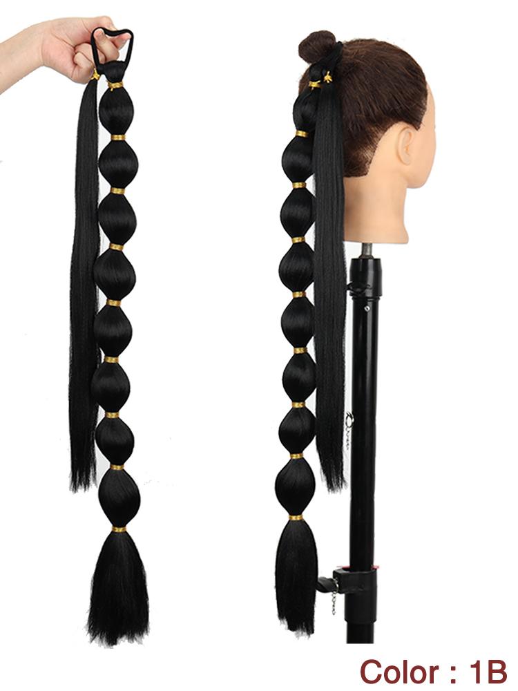 MISSQUEEN Синтетический пузырьковый хвост с эластичной завязкой, длинная обертка вокруг хвоста, наращивание фонариков, 75 см, темно-красный хвост для женщин, косплей