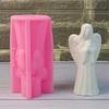 3D Силиконовые формы для девочки с крыльями, формы из эпоксидной смолы для изготовления свечей и мыла, силиконовая форма для мастики для конфет, шоколада, выпечки