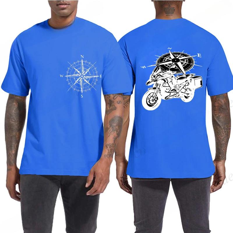 Мотоцикл Смешное Горное Приключение Мотоциклетный Графический 3D Принт Футболки Мужская Одежда Харадзюку Эстетическая Футболка