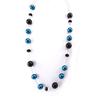 Les Trésors De Lily [K3265] - Long Necklace 'Scarlett' Blue Black