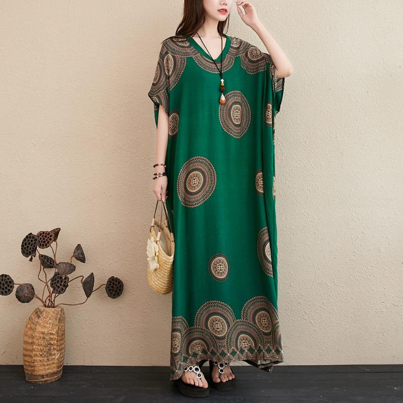 Summer Beach Dress Plus Size Loose Maxi Long