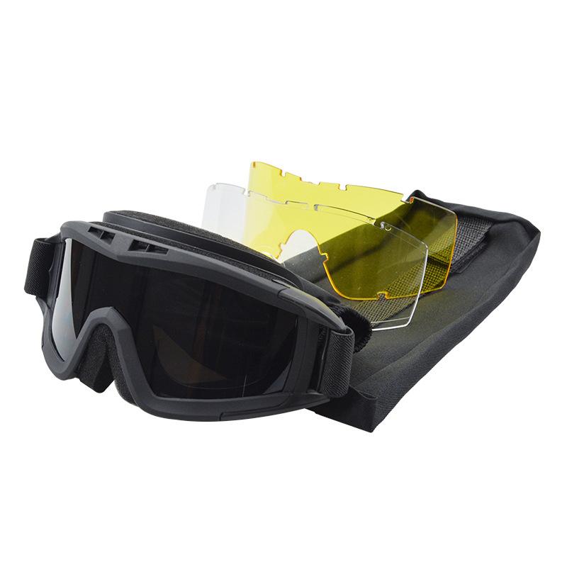 New upgraded version of tactical goggles, impact-resistant, high-definition, sports windproof and impact-resistant glasses for military enthusiasts