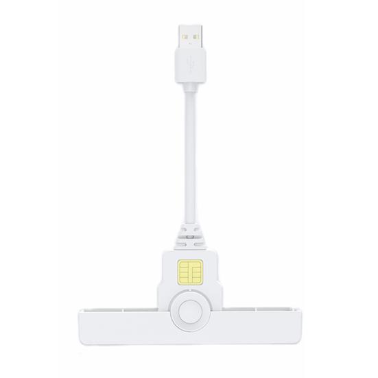 Смарт-кард-ридер Type-C USB 2.0 Plug-and-Play кард-ридер для Windows Портативный считыватель банковских чип-карт Легкий считыватель CAC ID-карт