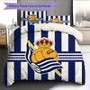 Real Sociedad Pattern Bedding Quilt Set  Home Decoration  Gift (1 * duvet cover + 2 * pillowcase  without core)