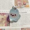 Halloween Jelly Ghost Keychain 3D Cartoon Glow-In-The-Dark Elf Pendant Holiday Gift