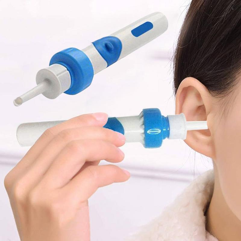 Электрическая ухочистка, безболезненное удаление ушной серы, беспроводная, безопасная, вибрационная, всасывающая ложка, для взрослых и детей