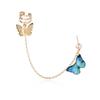 Statement Butterfly Chain Earrings Fashionable With Urban Street Style