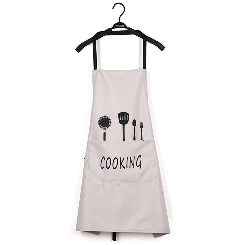 1 Waterproof and Oil Resistant Apron with Pockets for Kitchen Cooking. Keep The Apron Clean and Protected While Cooking