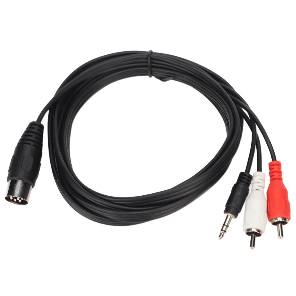 Male to Male DIN 8Pin Male Audio Lead 5.9ft Audio Connection Cable  Home Audio Receiver